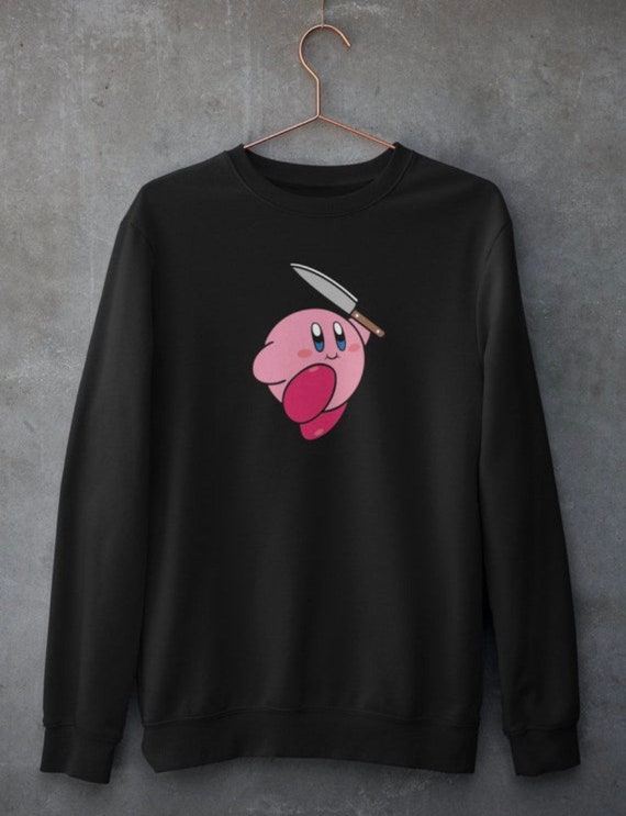 Kirby con una sudadera de cuchillo regalo de Kirby sudadera - Etsy España