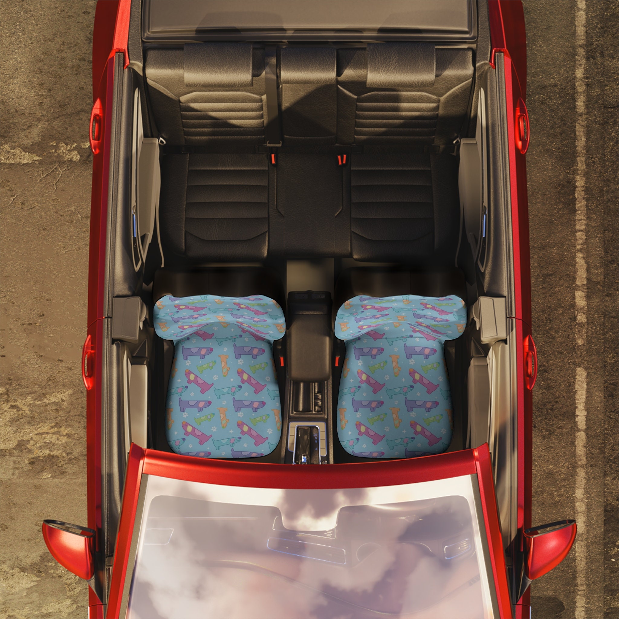 BlueyDad Long Dog Car Seat Covers