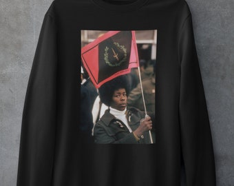 Black American Heritage Flag Crewneck Sweatshirt