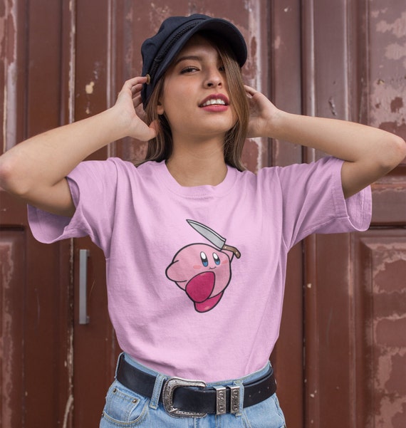 Kirby With a Knife Unisex Short Sleeve T-shirt - Etsy Hong Kong