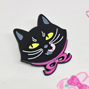 Kitty Enamel Pin | Black Cat Pin | Soft Enamel Pin