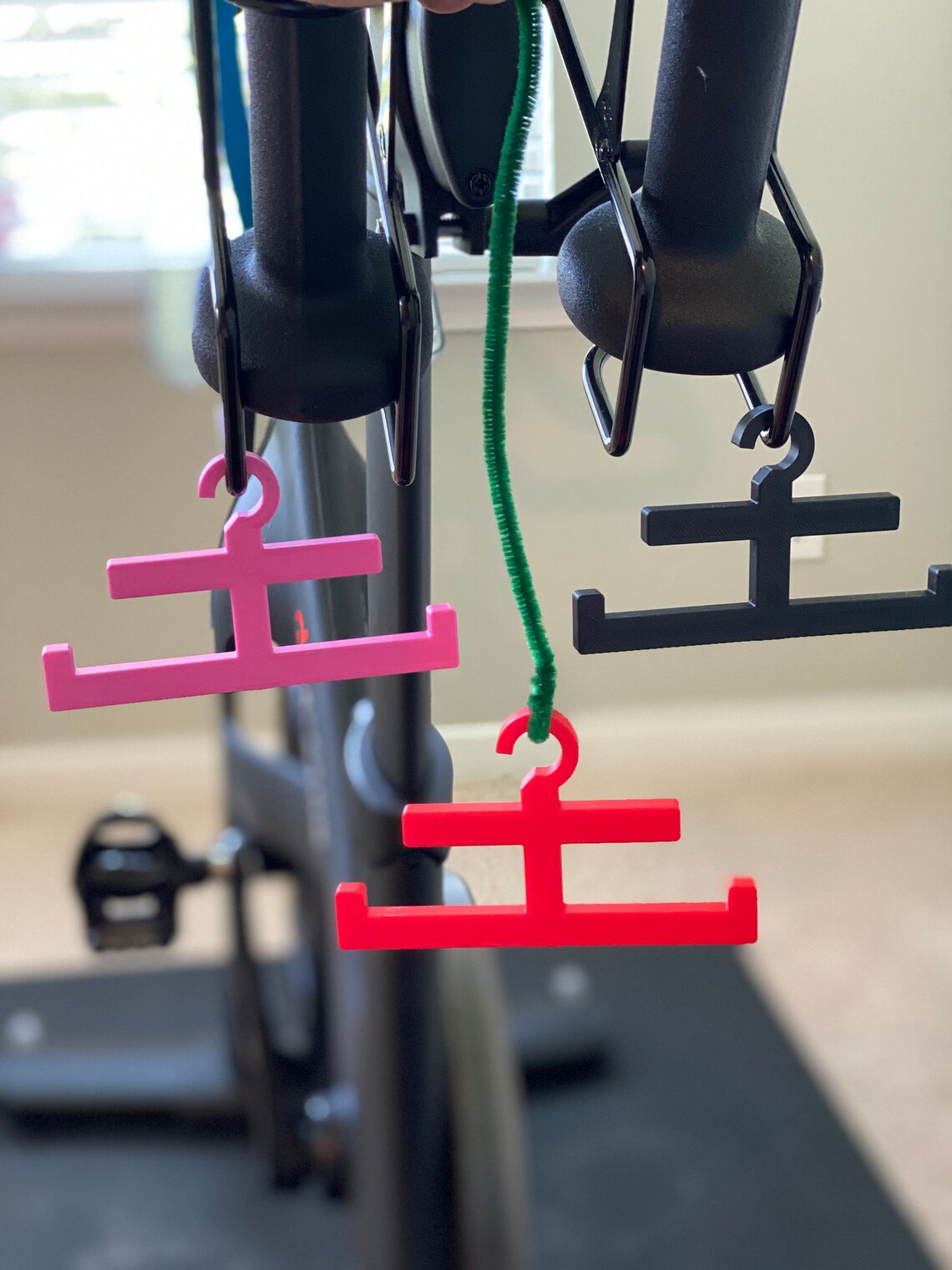 Towel hanger for Peloton bike towel hanger heat rate Etsy