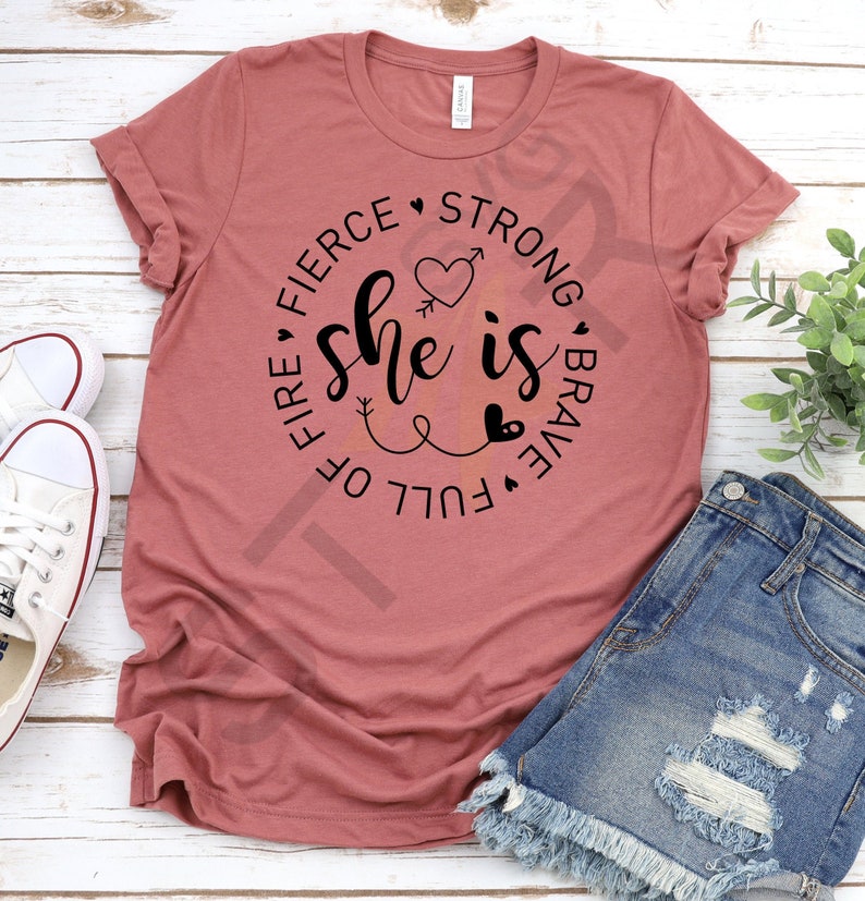 Download She is svg Strong svg Brave svg Smart svg Fierce svg | Etsy
