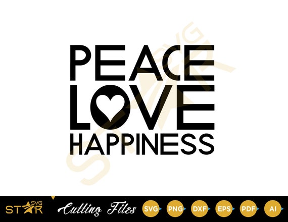 Download Peace Love Happiness Cricut Svg