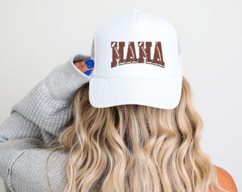 Retro Football Season Mom Hats, Sport Mom Trucker Hats, Football Mama Gift, Gift for Mama, Mothers Day Gift, Game Day Hat, Football Mama Cap