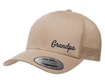 Grandpa Hats, Fathers Day Hats, Funny Grandpa Caps, Grandpa Trucker Hats, Best Grandpa Ever Hats, Gift for Grandpa, New Grandpa Gift Hat