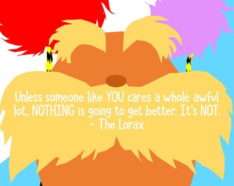 the lorax quotes etsy