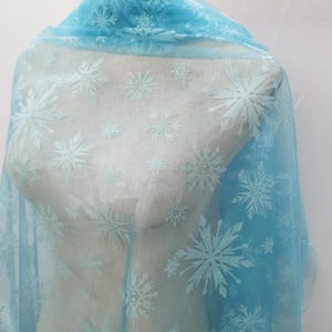 Frozen 2 Stoff Queen Elsa Stoff Snow Stoff Snowfall Stoff Frozen Material Schüttgut