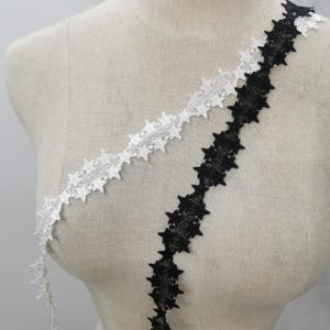 Star Tassel Embroidered Lace  Stars lace trim Stars trims 3 cm width Halloween supplies by the yard or wholesale