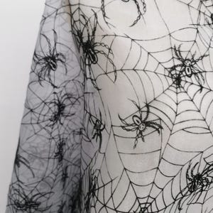 Halloween spider web fabric Halloween fabric black spider web fabric spider web fabric by the yard or wholesale
