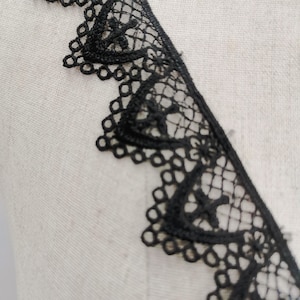 Bordure en dentelle croisée : mariage gothique, fournitures de couture pour Halloween