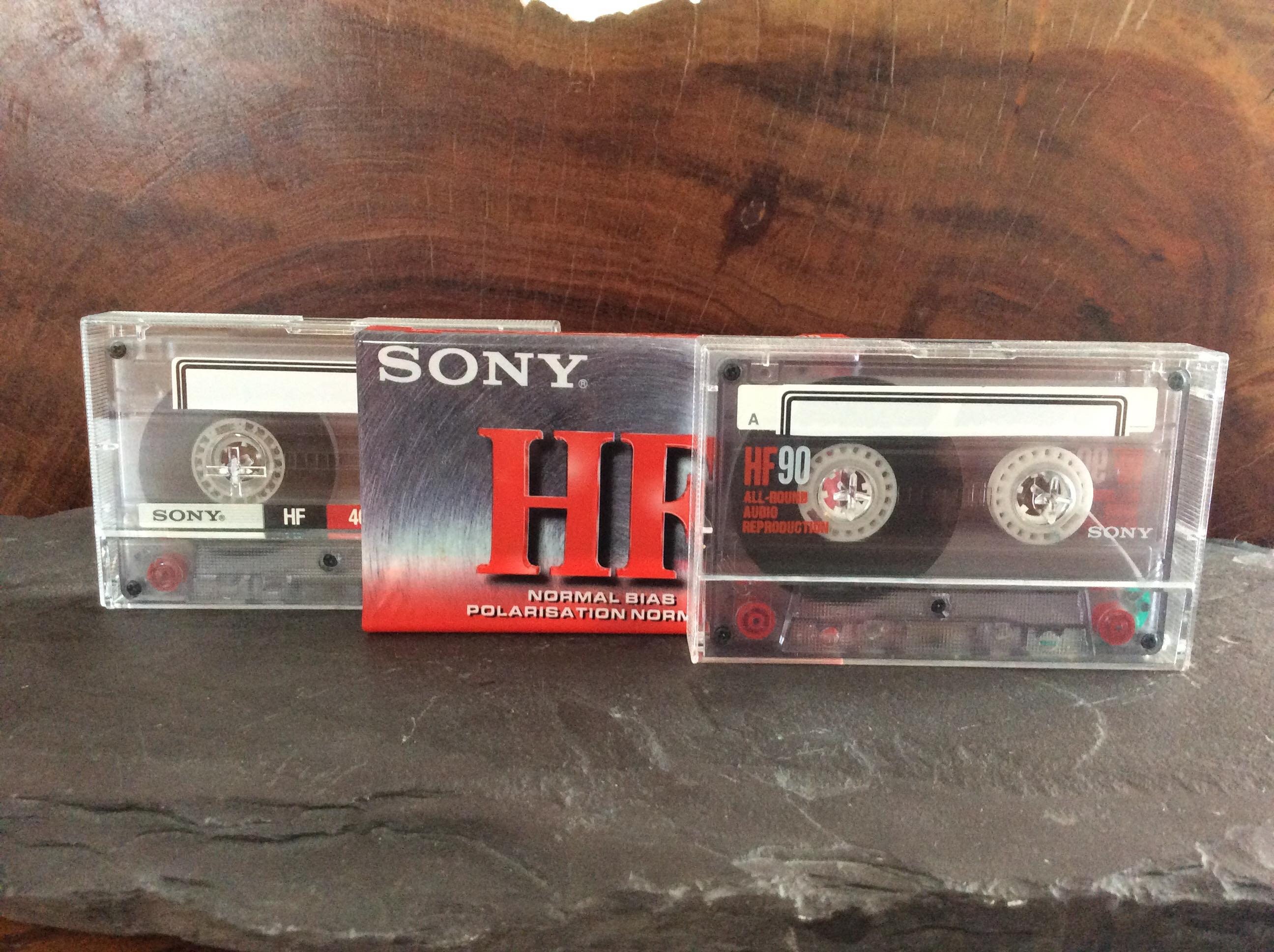 VINTAGE SONY CASSETTES 3 Blank Audio Cassette Tapes Etsy
