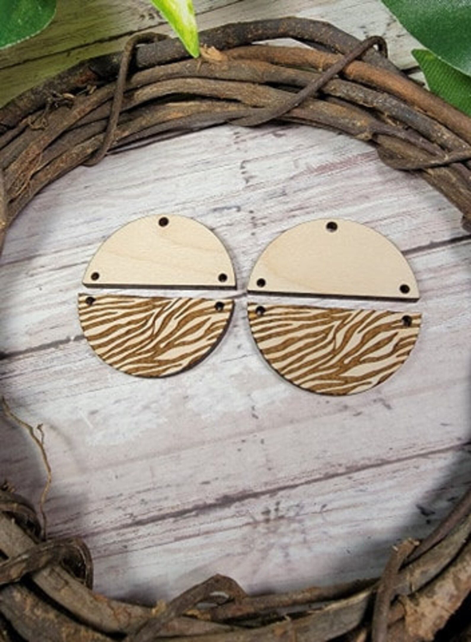 Wooden Earring Blanks Pairs DIY Earrings Unfinished Dangle Etsy