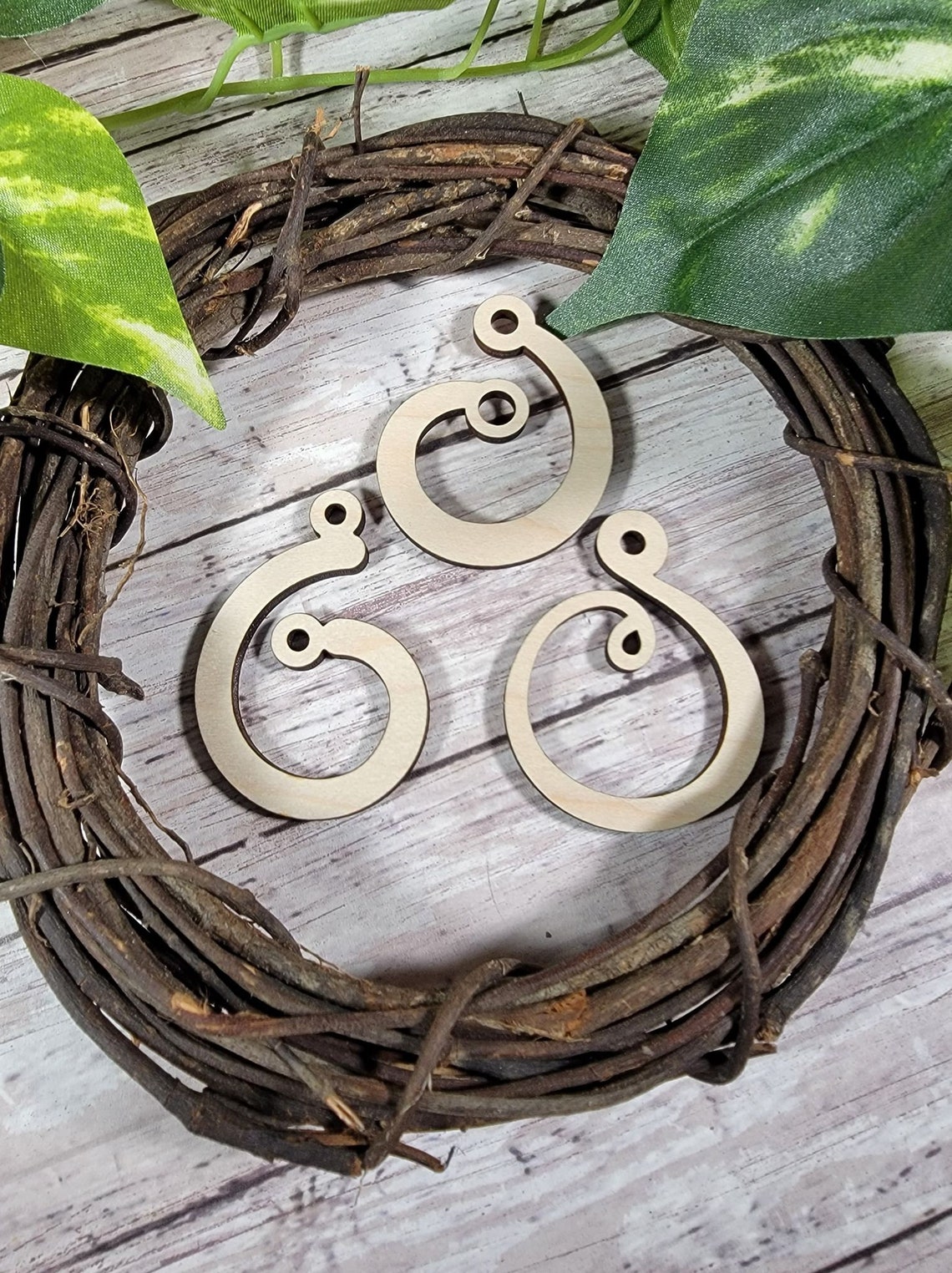 Wooden Earring Blanks Pairs DIY Earrings Unfinished Dangle Etsy