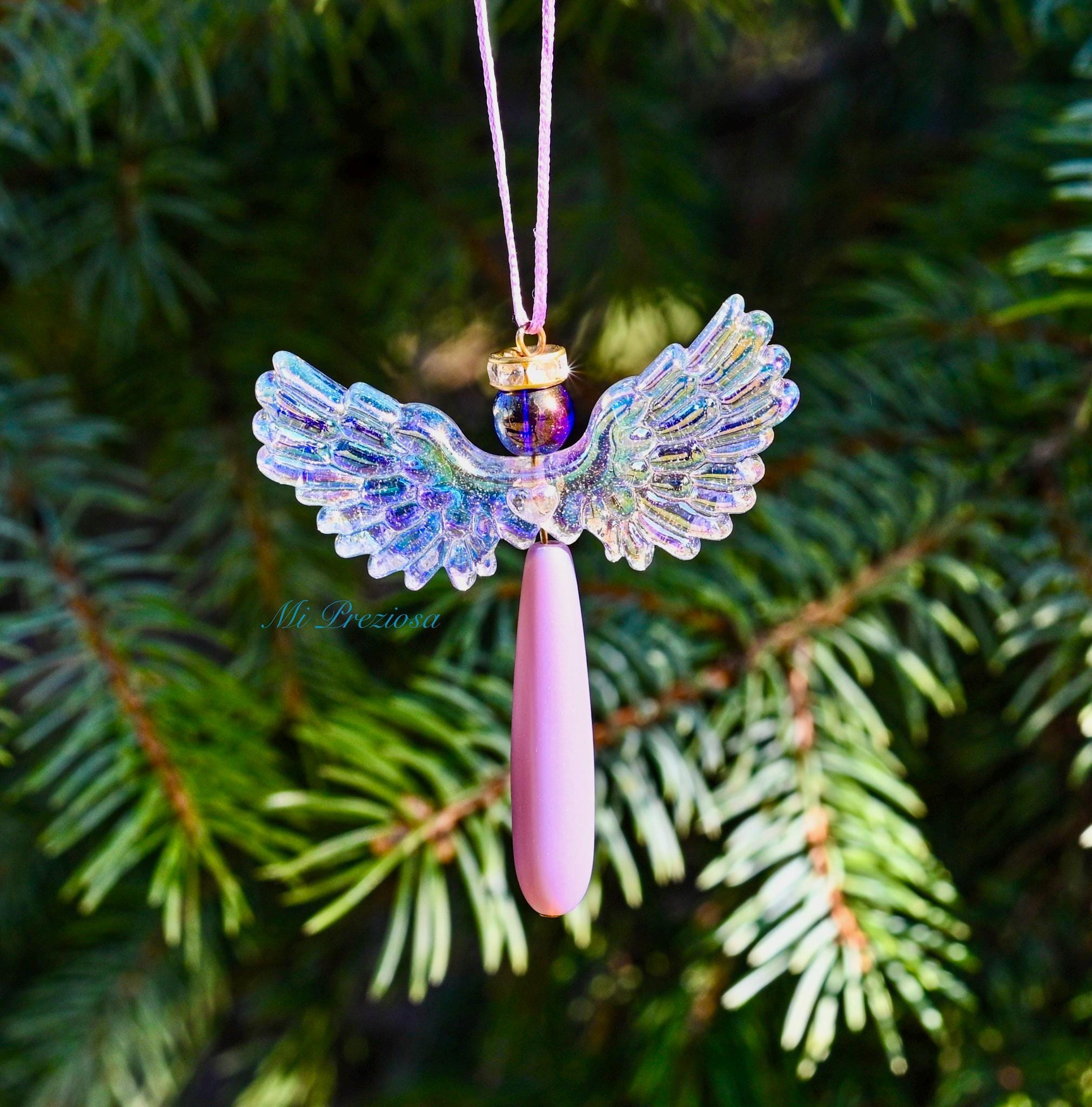  クリスマス 天使のガラスオーナメント(サンキャッチャー) クリスマスオーナメント/サンキャッチャー_天使の王族！ - Etsy 日本