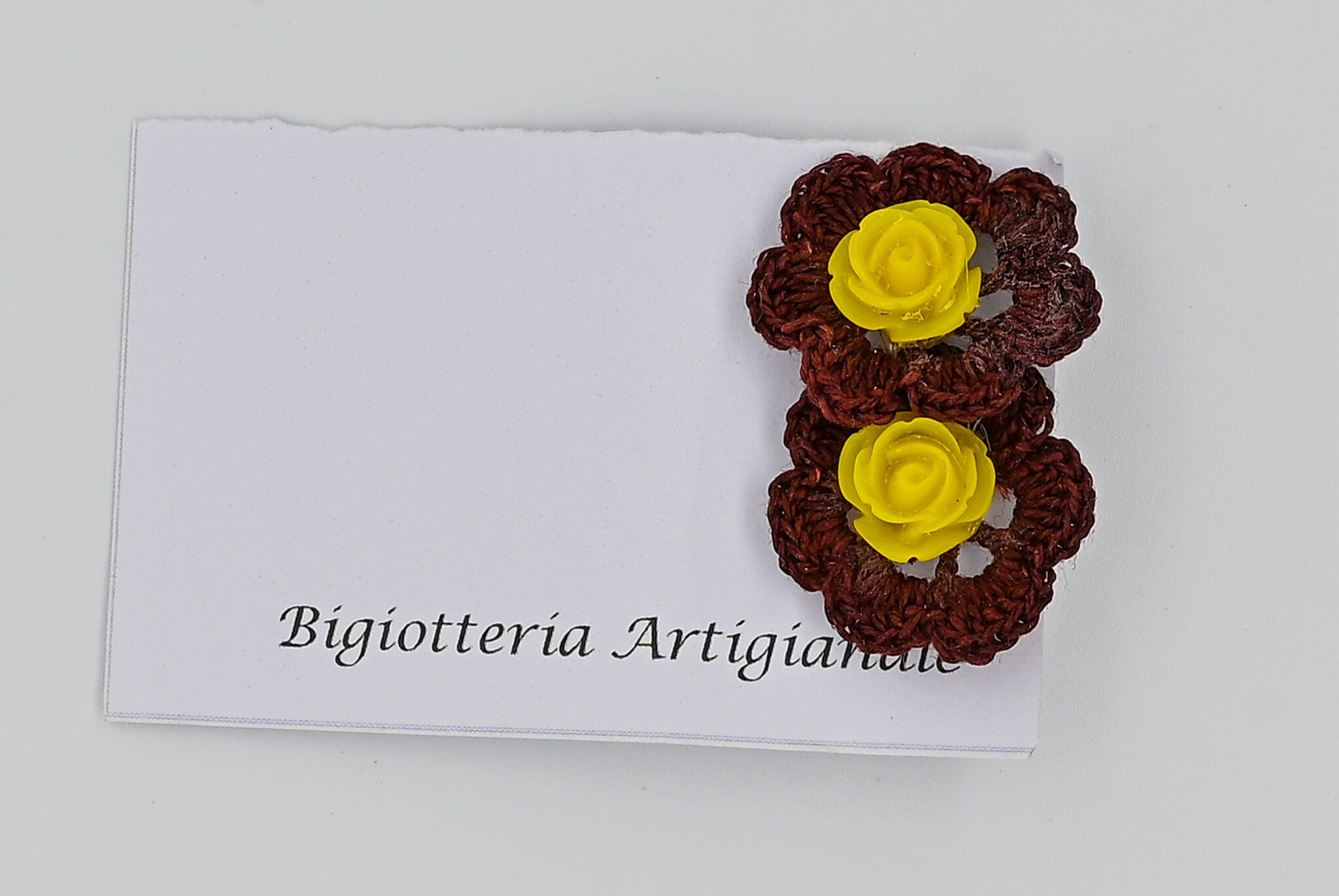 Earrings - Yellow Rose of Crochet!