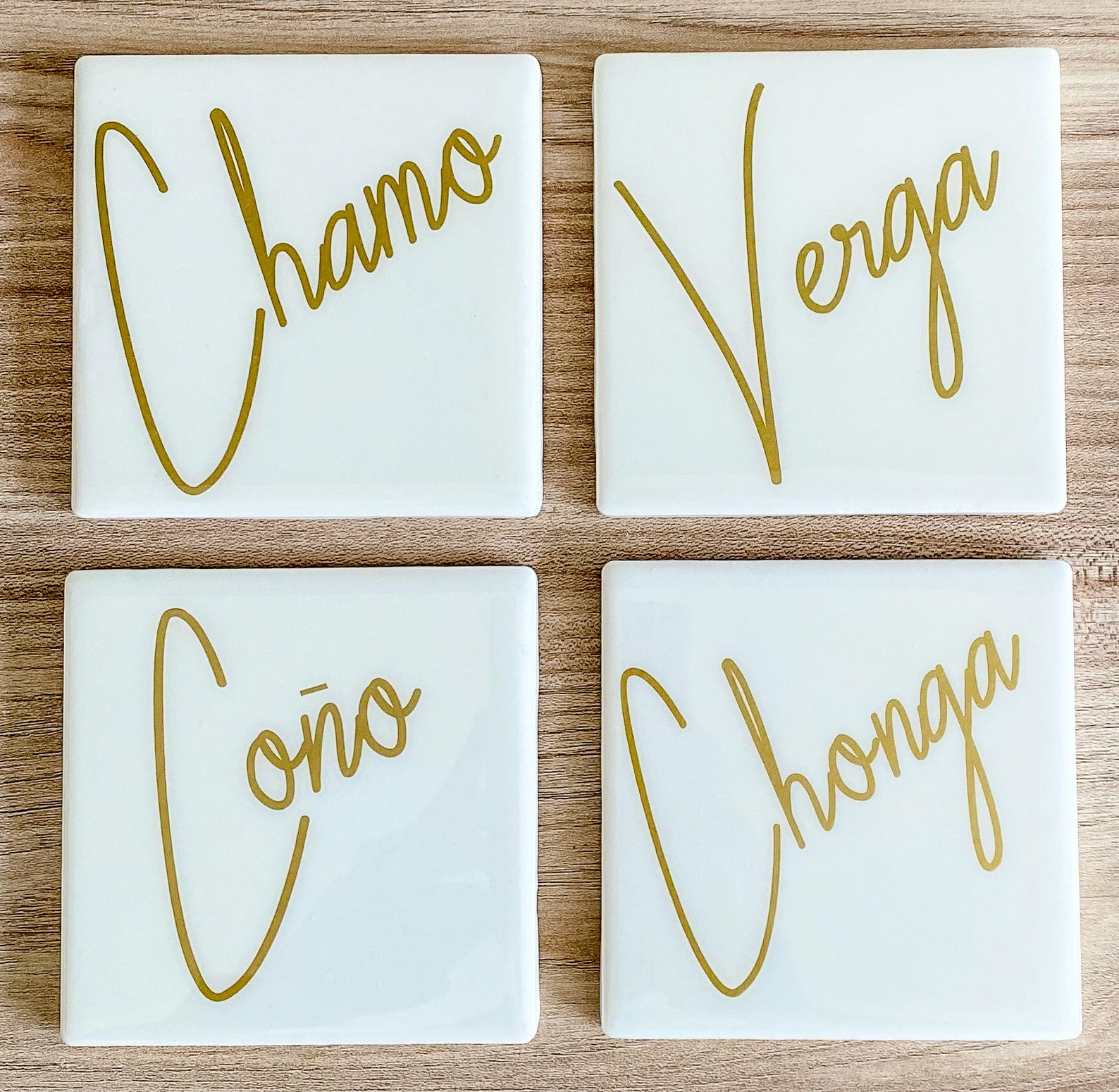 Adult GiftFun Adult Spanish Coasters Etsy