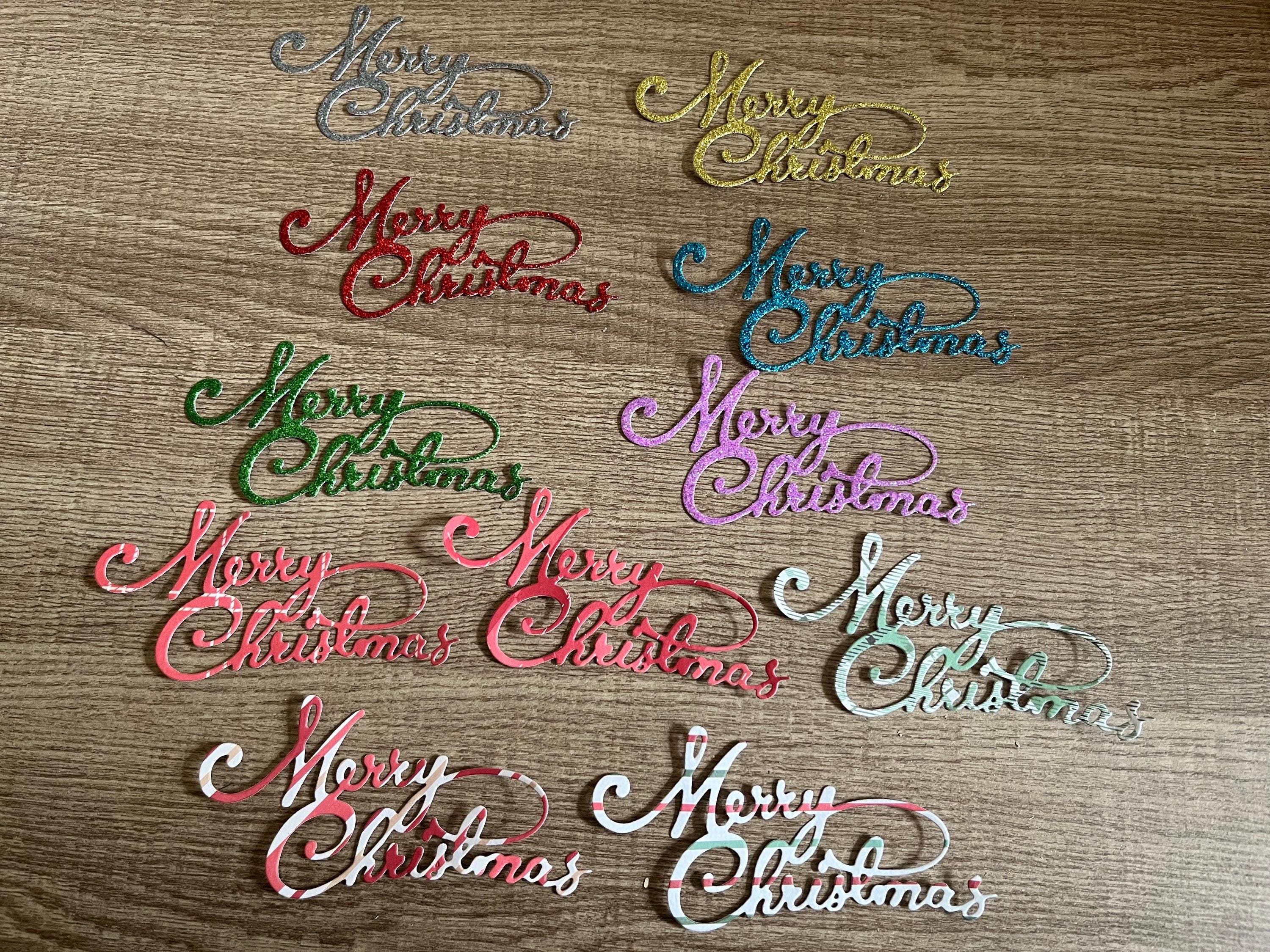 Word Merry Christmas - Laser Cut Out Unfinished Wood Craft Shape XMS45 Word Merry Christmas - Laser Cut Out Unfinished Wood Craft Shape XMS45