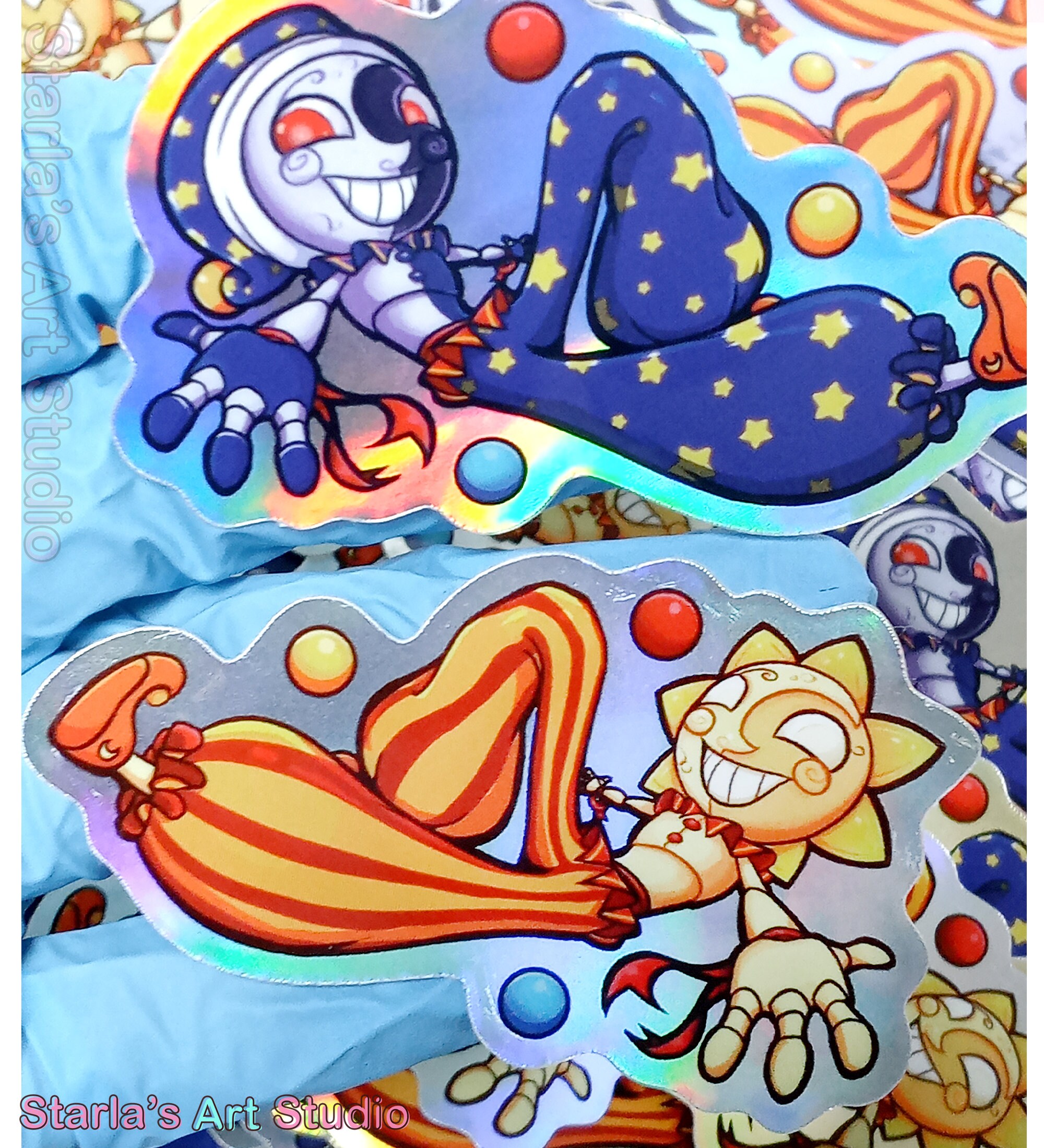 sundrop and moondrop - FNAF - Anime - | Sticker