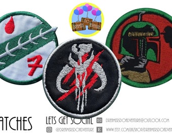 Original Bounty Hunter .... Bobba Fett inspired embroidery collection