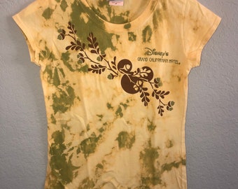 Reality Disney Parks Short-Sleeved T-Shirt Bleach Dyed Pocahontas Expectation vs