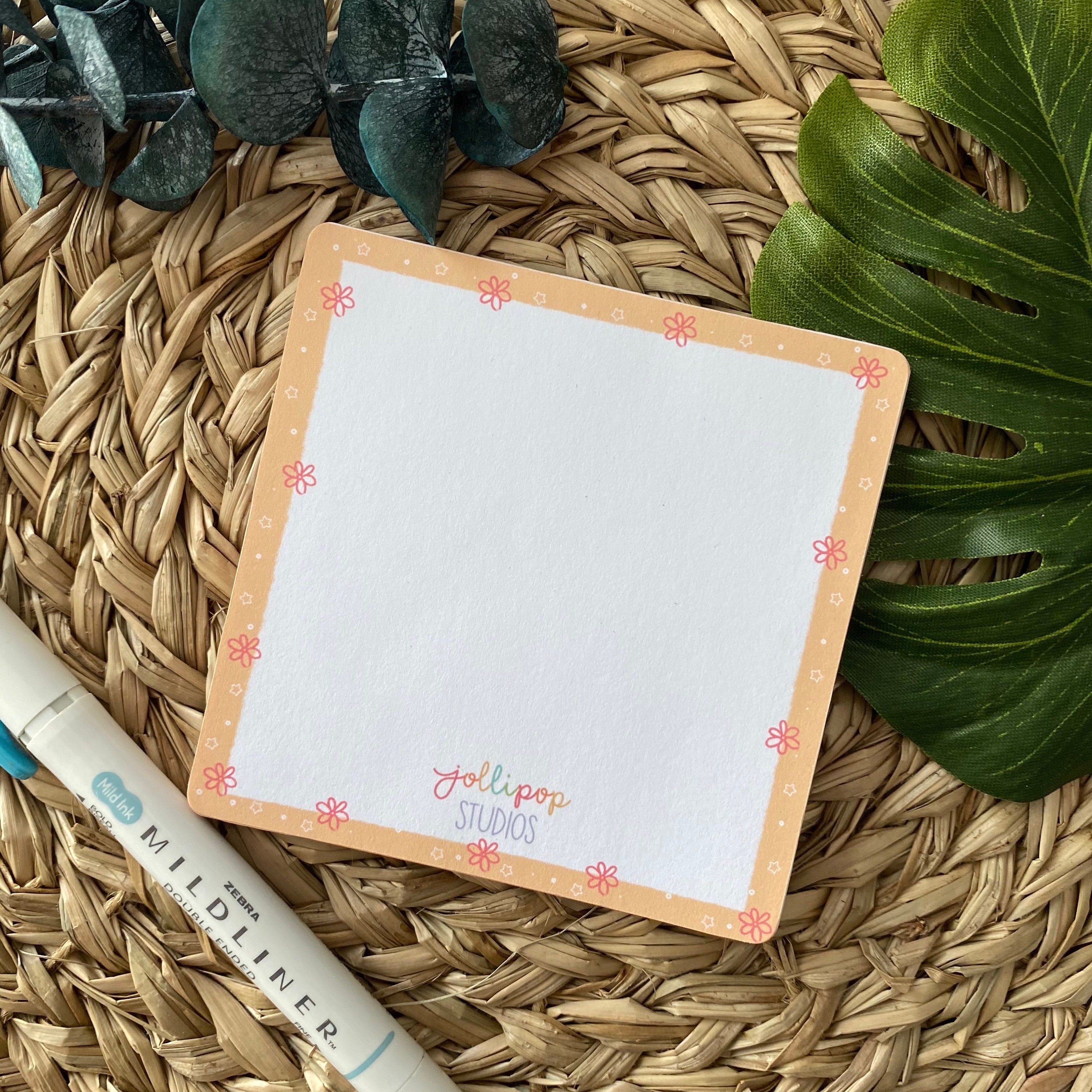 Mini Floral Memo Pad Small Notepad / Mini Memo Pad / Etsy