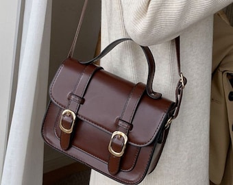 Satchel Shoulder Bag, Vegan Bag, Cross Body Bag, Gift For Her, Vegan Gift, Birthday Gift, Valentine's Gift, Messenger Bag, Bag for Women