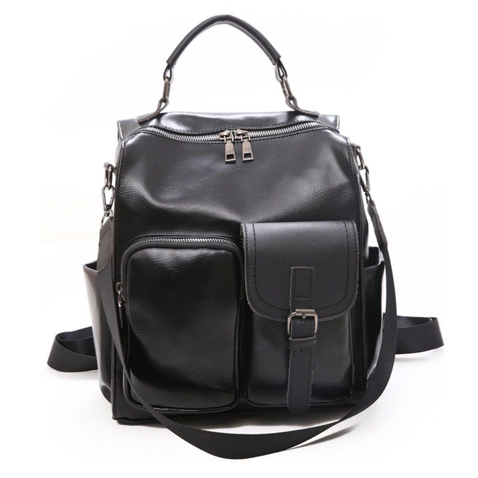Limited Edition Backpack Vegan Leather Backpack Vintage Etsy