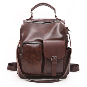 Limited Edition Backpack, Vegan Leather Backpack, Vintage Backpack ...
