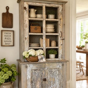 Rustic Farmhouse Style Hutch - Etsy