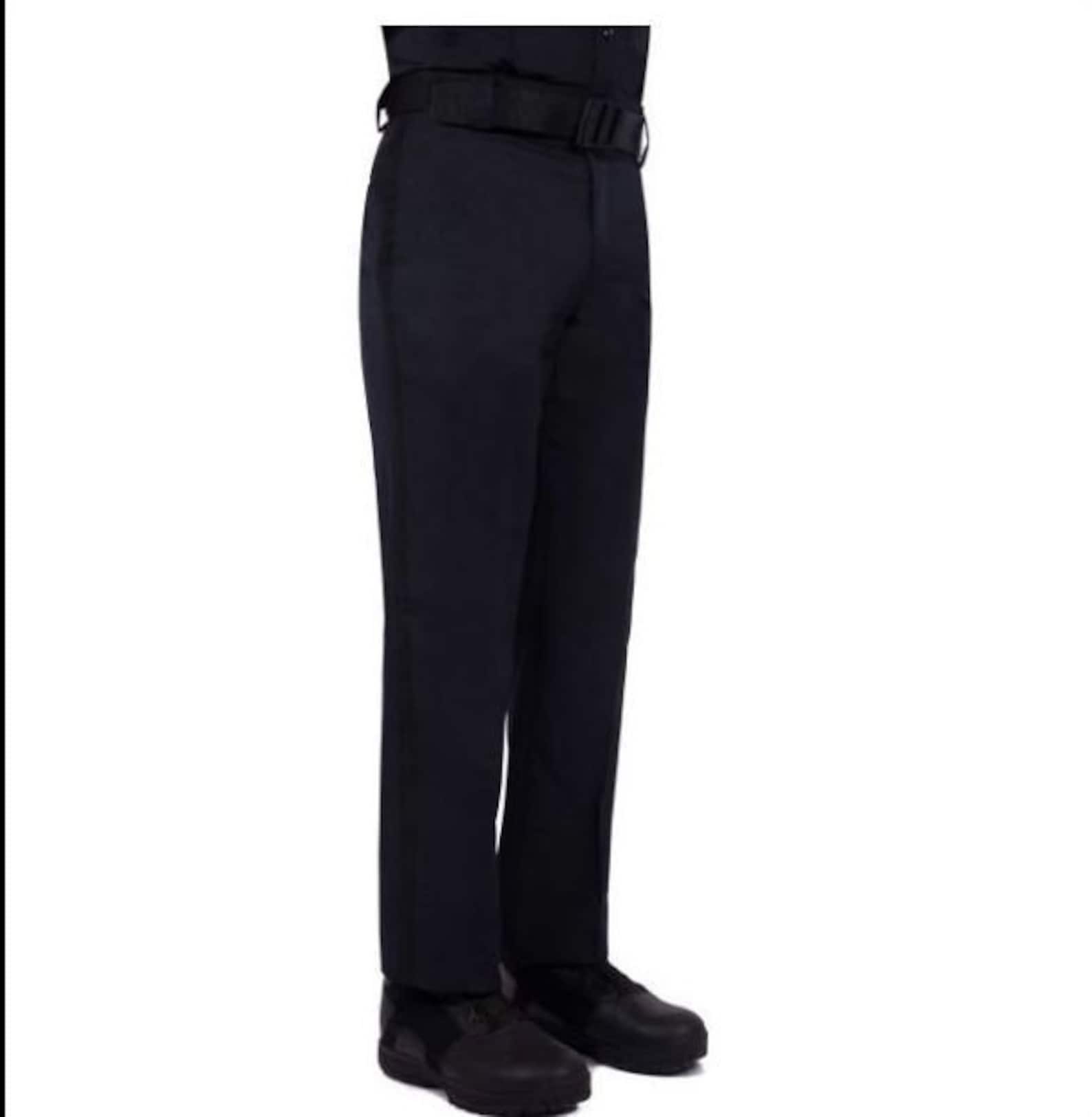 FIRST CLASS Striped Police Uniform Pants Navy Blue All Etsy