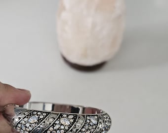 Brighton Crystal Voyage Hinged Bangle