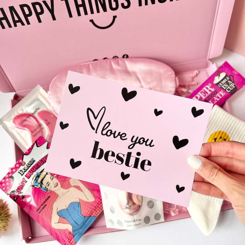 Best Friend Gift Box | Pamper Hamper With Eye Mask & Socks - Etsy