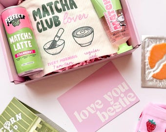 Strawberry Matcha Gift Box: Vegan Spa Set