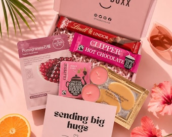 Sending Hugs Gift Box: Self Care Pamper Package