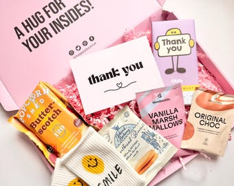 Thank You Gift Box with Treats | Letterbox Care Package for Employees, Teachers, Friends