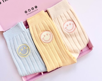 Smiley Face Socks Gift Box | Self-Care Novelty Socks