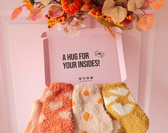 Fluffy Winter Socks Gift Set: Cosy Self-Care Pamper Box