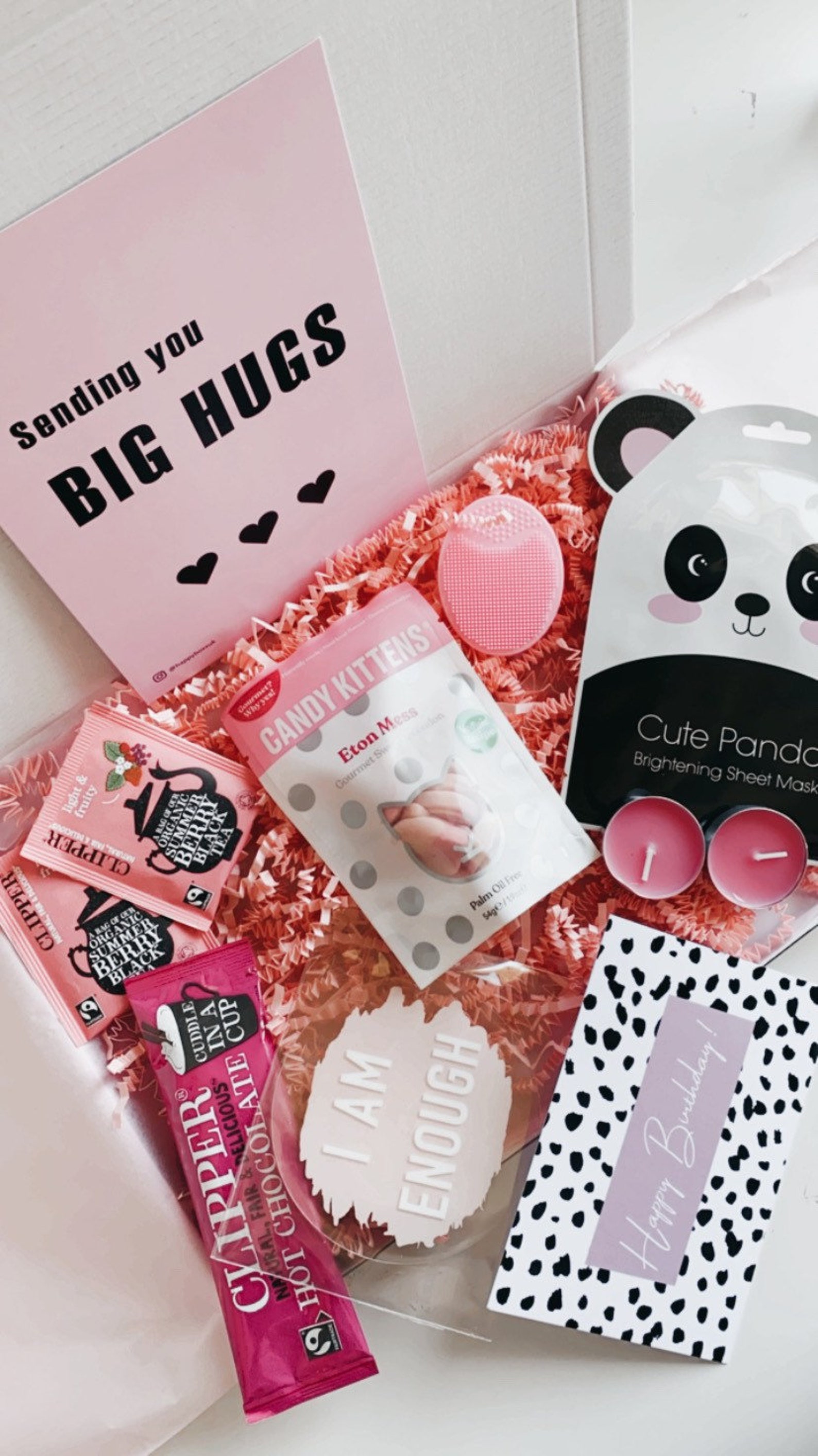 Pink Pamper Gift Box self care kit pamper box pick me Etsy