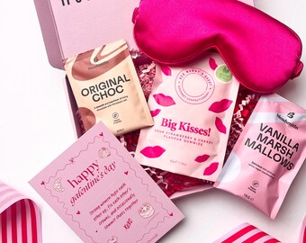 Galentine's Treat Box | Vegan Sweets, Hot Chocolate & Sleep Mask