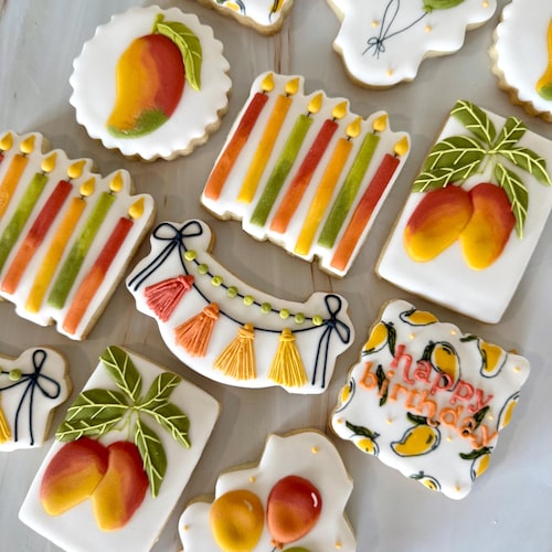 Tropical Theme Set Cookies - Etsy UK