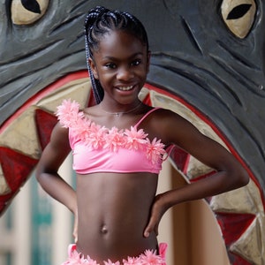 Little girl top swimwear pageant