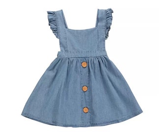 little girl blue jean dresses