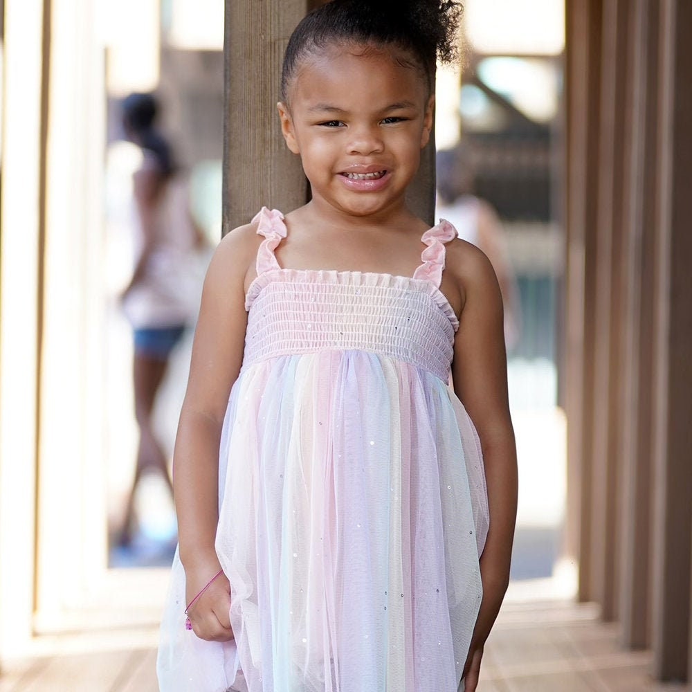 summer rainbow dress