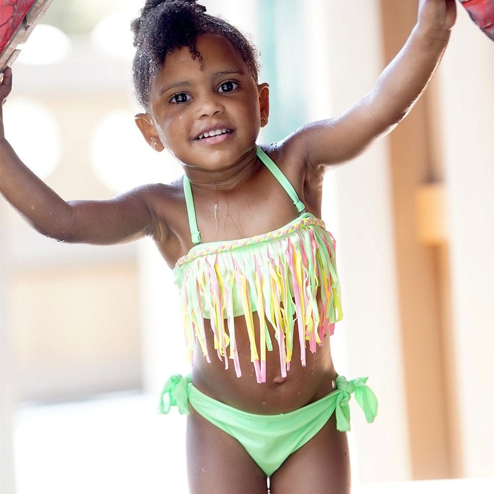 Little Miss Tropical Swimsuit Etsy