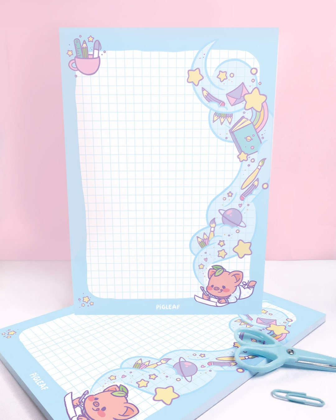 Pigleaf Imagine A5 Notepad ⋰ 50 Sheets ⋰ Stationery Notepad Letter ...