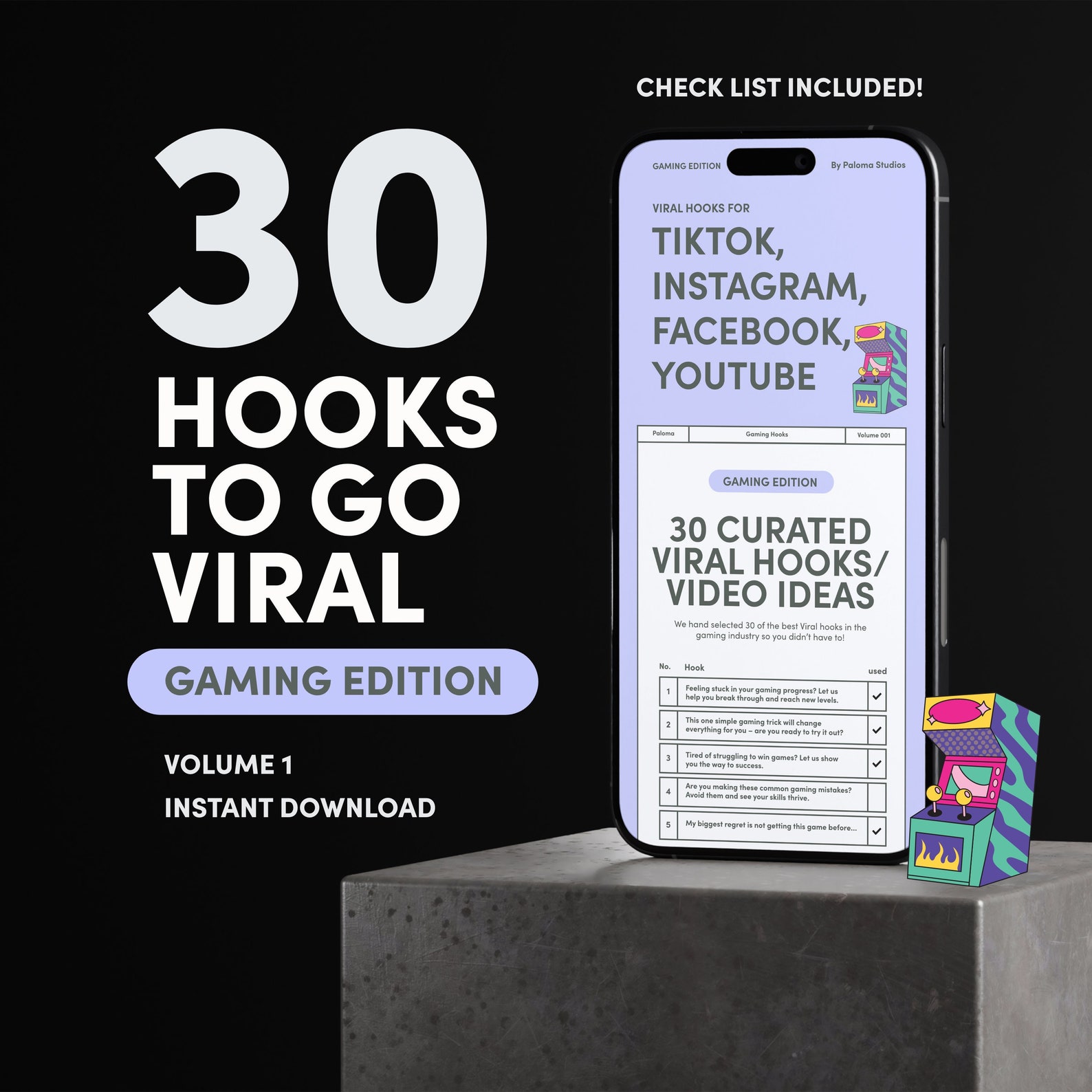 30 Curated Gaming Viral Hooks for Instagram, Facebook and Tiktok Reels ...