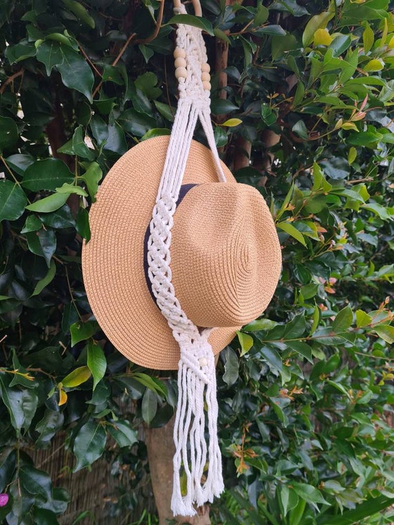 NOUVEAUX STYLES Cintre en macramé pour chapeaux de soleil, fedoras