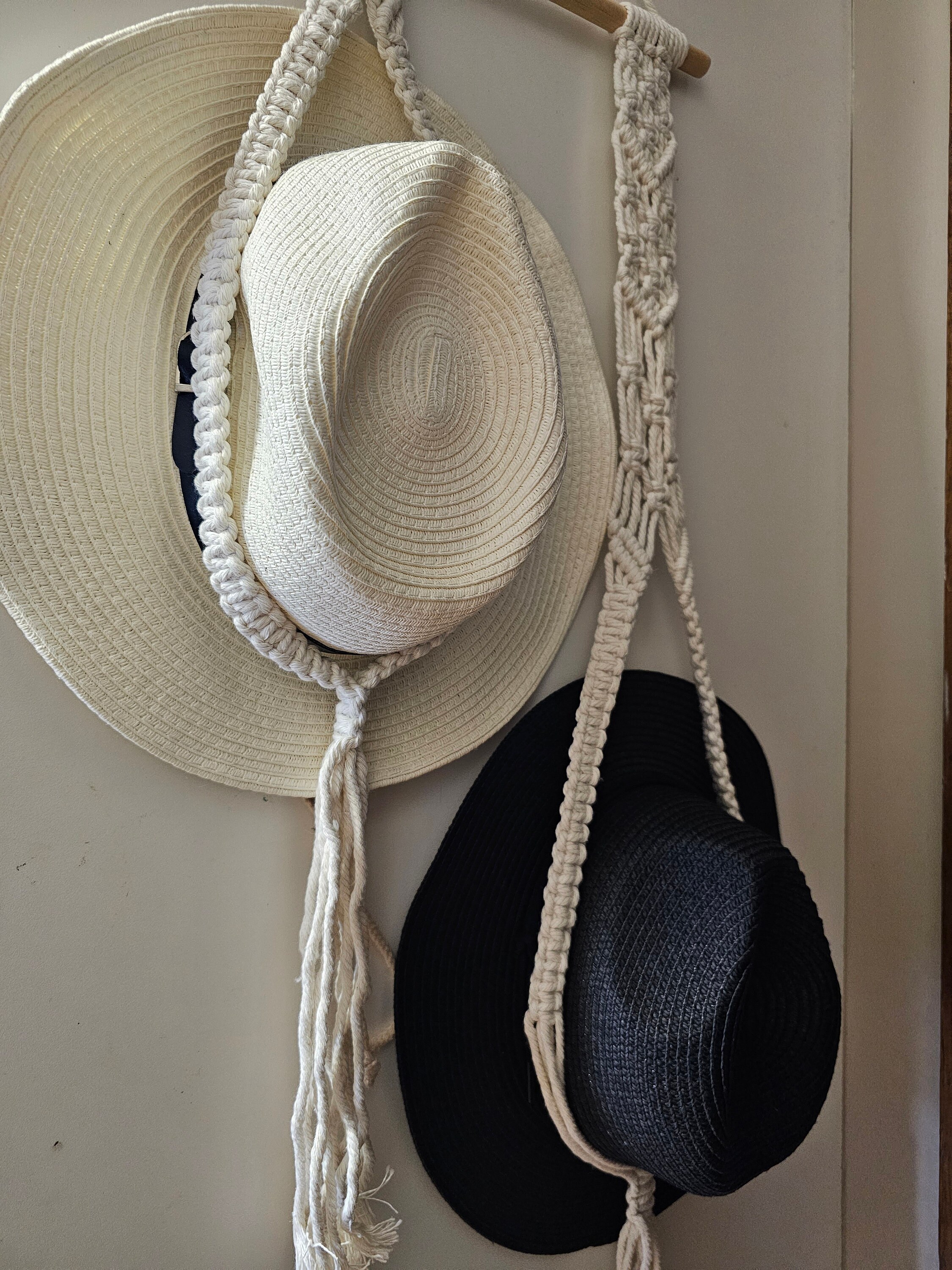 NOUVEAUX STYLES Cintre en macramé pour chapeaux de soleil, fedoras