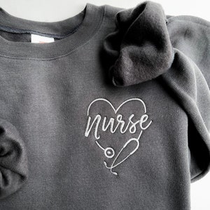 Rn Gifts For Nurses Heartbeat Stethoscope Hoodie Sweatshirt Nurse